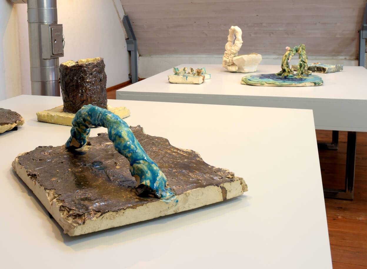 exposition Norbert Prangenberg-galerie Metzger Blick in die Ausstellung ©Estate Norbert Prangenberg VG Bildkunst Bonn-1