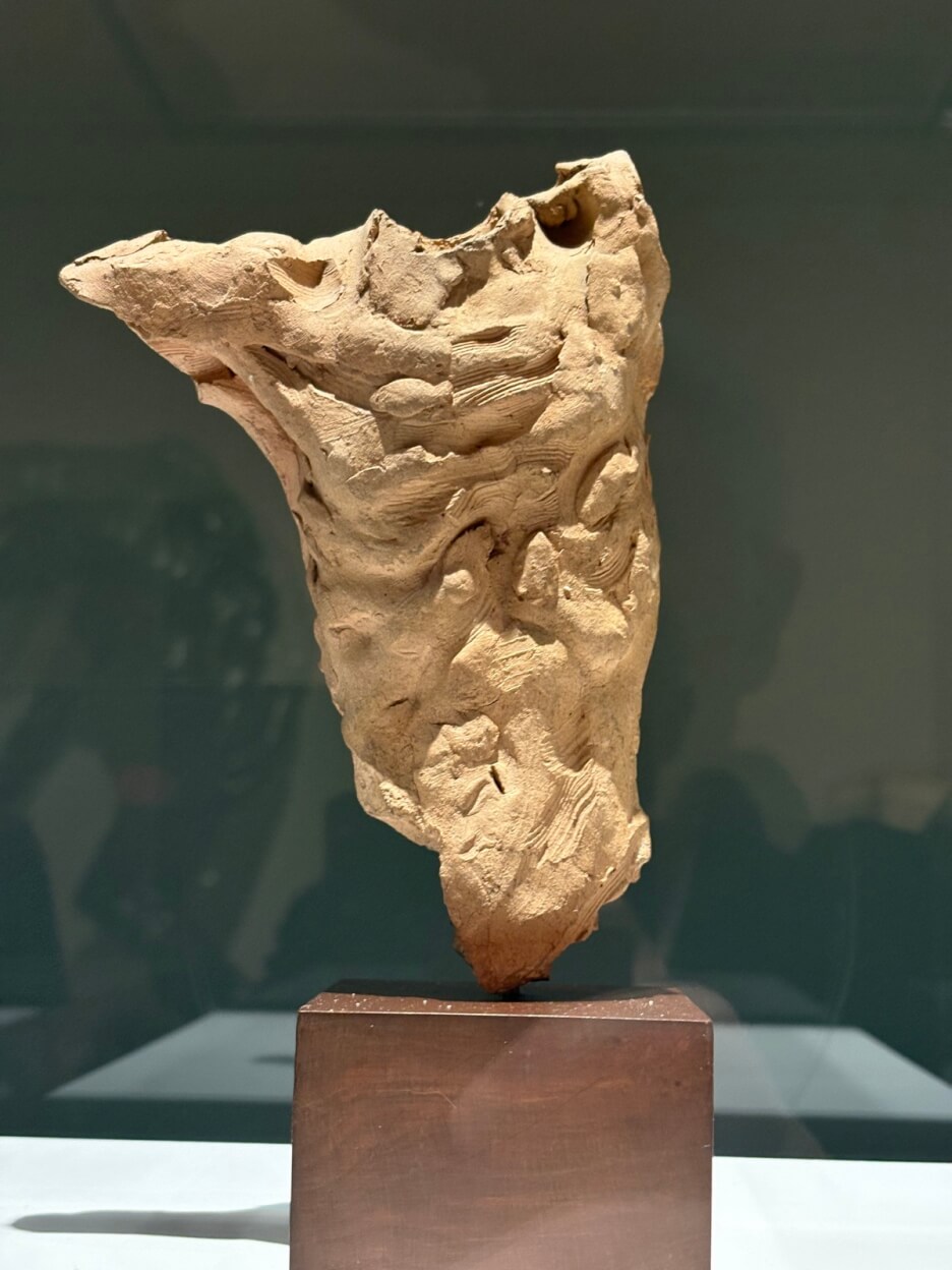 Auguste Rodin petit torse masculin aux cotes striées non daté environ 20 cm