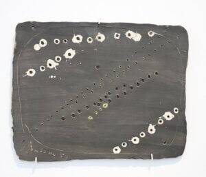 Lucio Fontana Concetto spaziale 1954 25 x 51 cm