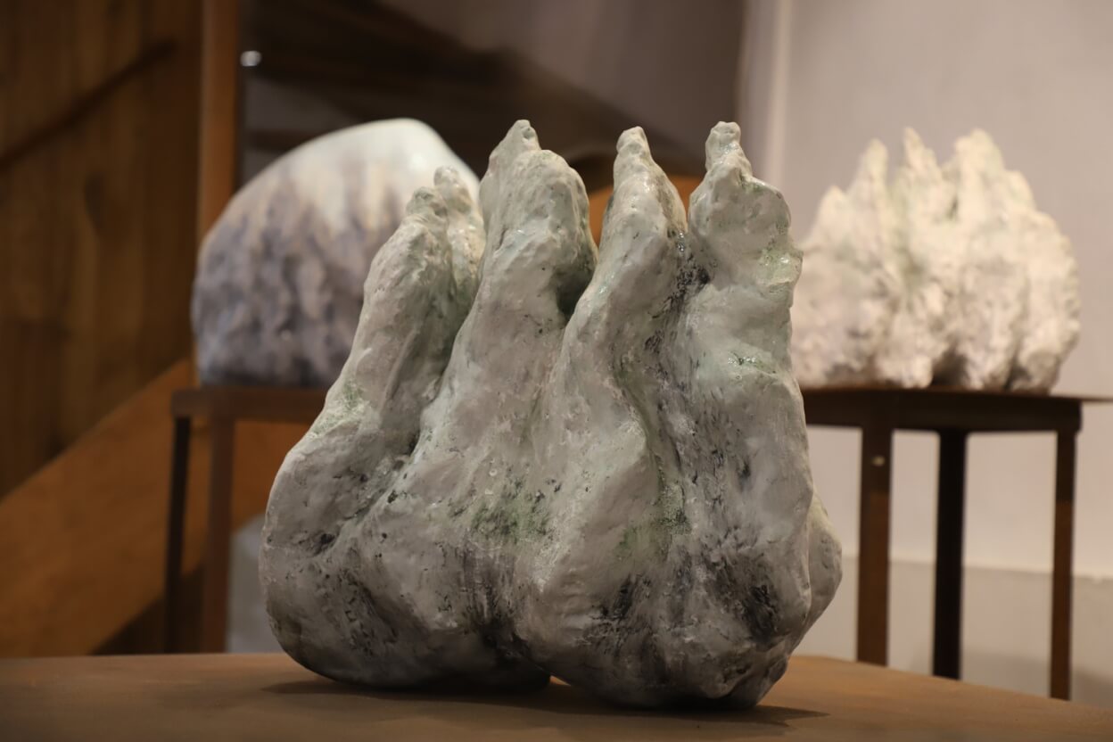 Gisèle Buthod-Garçon Réverie blanche 2023 h 38 largeur 35 épaisseur 18 cm